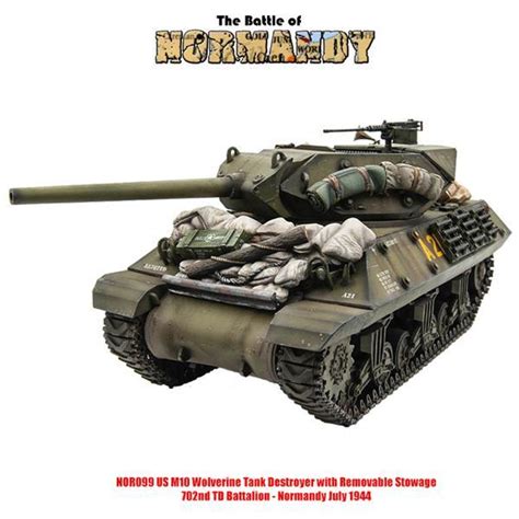 U.S. M10 Wolverine Tank Destroyer with Removable Stowage - NOR099 - Metal Toy Soldiers - Products