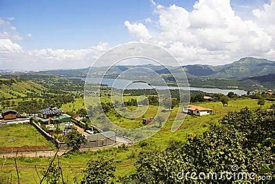 Aerial And Scenic View Of Backwaters Of Khadakwasla Dam, Sinhagad Fort ...