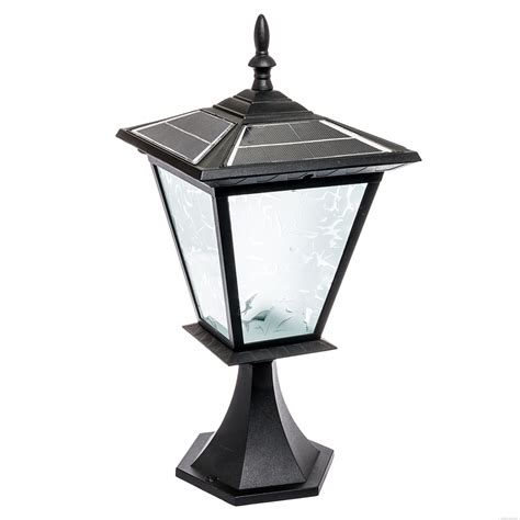 Reusable Revolution 3 LED Solar Outdoor Garden Post Cap Light, Black | eBay