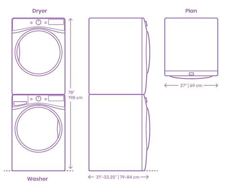 Dimensions For Stackable Washer Dryer Closet at Patricia Alexander blog