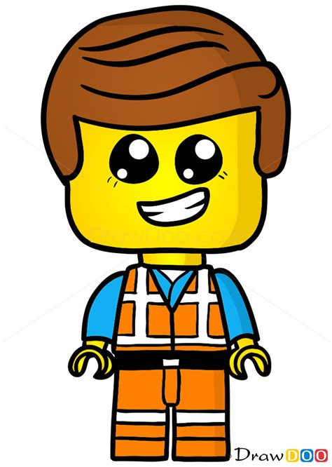 How to Draw Lego Emmet, Chibi