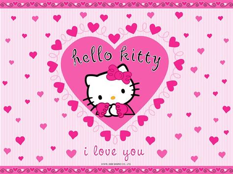 Hello Kitty Pink And Black Love Wallpaper Images ~ Click Wallpapers ...