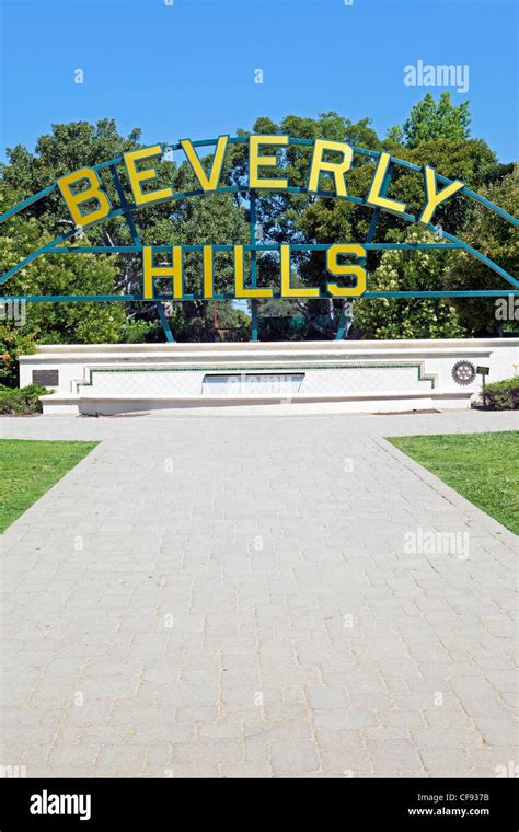 Beverly Hills Sign, Beverly Hills, Los Angeles, California, USA, United ...