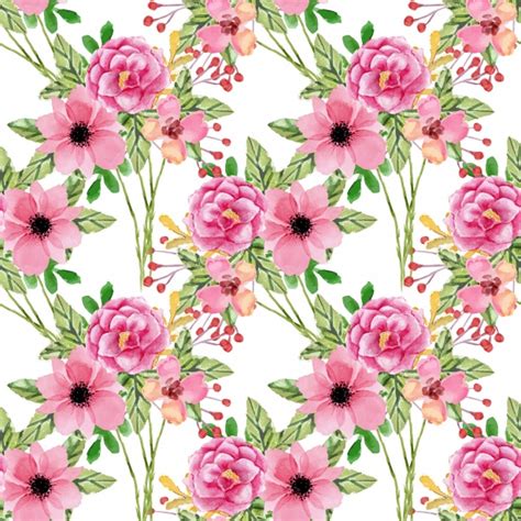 Flowers Watercolor Floral Wallpaper Free Stock Photo - Public Domain Pictures