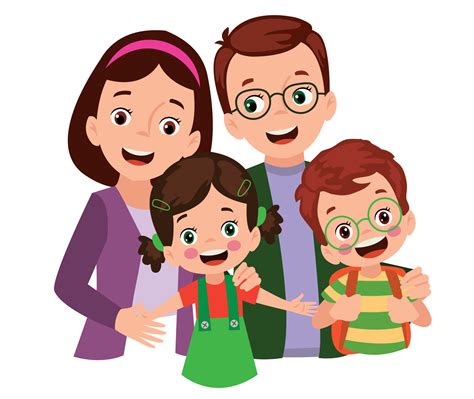 mother father and children happy family 15016692 Vector Art at Vecteezy