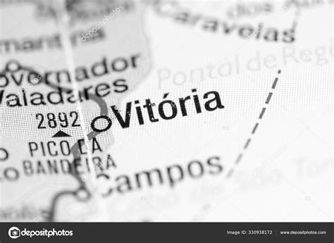 Vitoria. Brazil on a map Stock Photo by ©aliceinwonderland2020 330938172