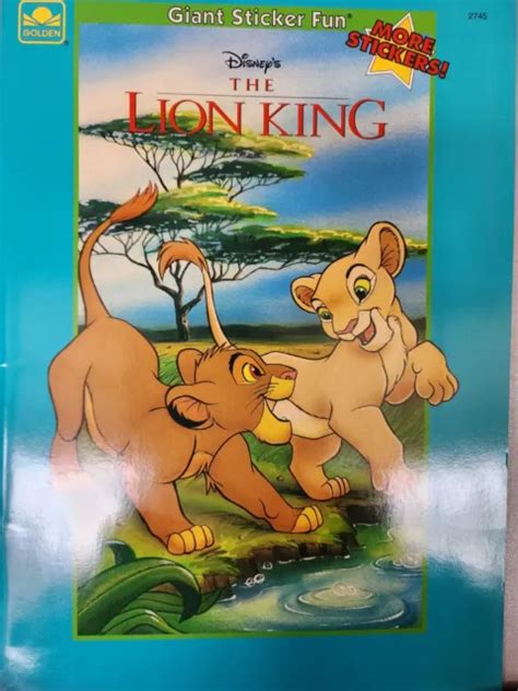 LION KING GIANT Sticker Fun 1994 Golden Book complete $9.99 - PicClick