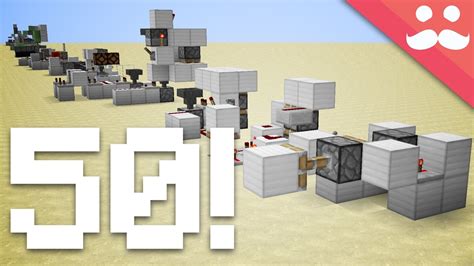 Minecraft: 50 Different Redstone Contraptions in ONE TAKE! - YouTube