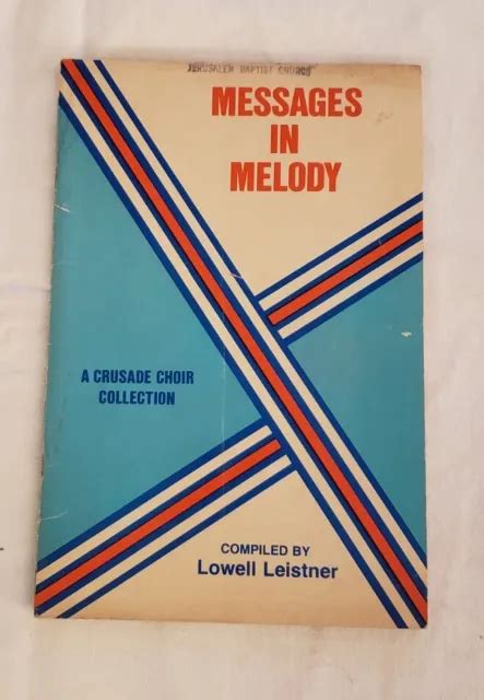 VINTAGE 1966 MESSAGES in Melody Crusade Piano Songbook Sheet Music ...