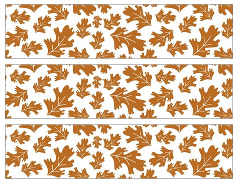 Autumn Leaves Bulletin Board Border 6 Printable Designs (Download Now) - Etsy