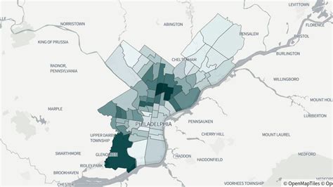 New Philadelphia gun violence map reveals shifting hot spots - On top of Philly news