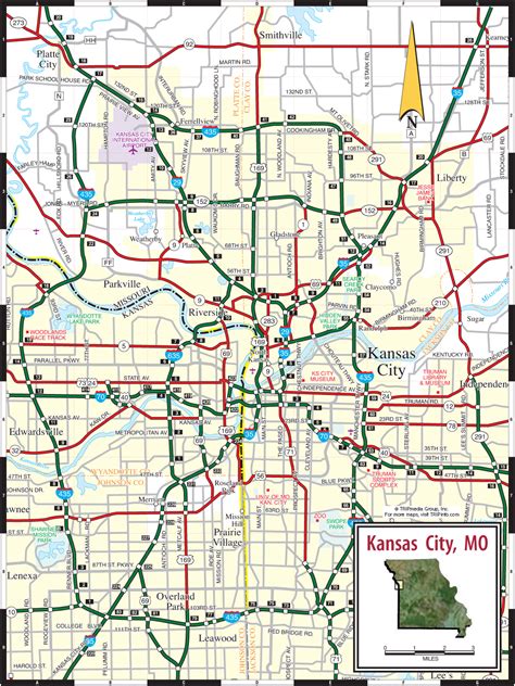 Kansas City Road Map