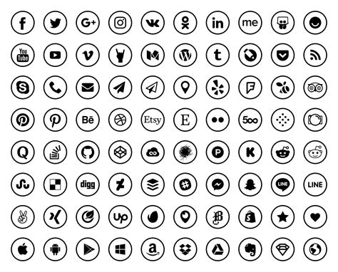 Media Icons Computer Sketch Social Free Clipart HD Transparent HQ PNG Download | FreePNGImg