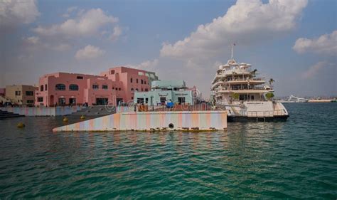 Old Doha Port Mina District in Doha, Qatar Afternoon Shot Editorial ...