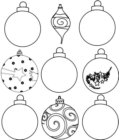 Free Printable Christmas Bauble Colouring Pages | Printable christmas ornaments, Christmas ...