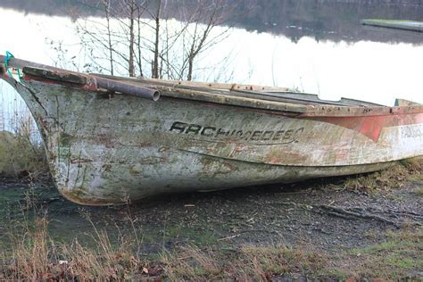 HD wallpaper: boat, lake, broken, rowboat, water, salvaged, nautical vessel | Wallpaper Flare