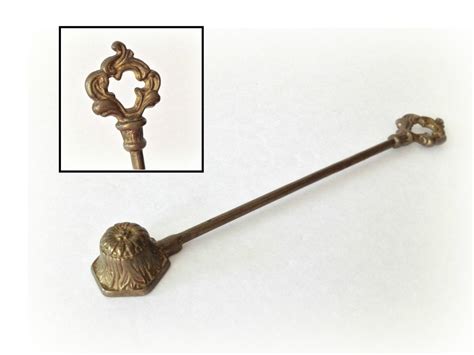 Antique Brass Candle Snuffer Art Nouveau by vintage19something