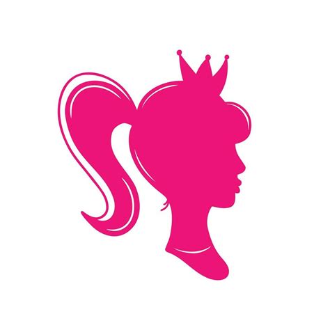 princess silhouette with crown, portrait. Illustration for backgrounds ...