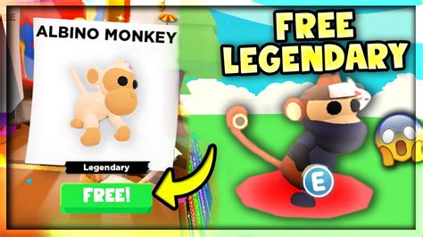 How to Get a FREE LEGENDARY MONKEY in Adopt Me! (Roblox) - YouTube