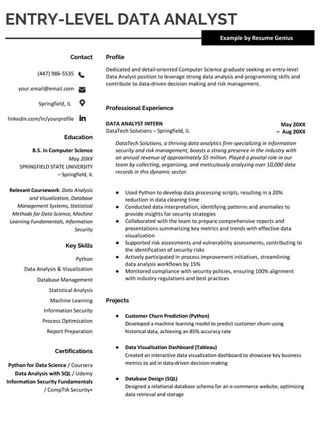 10 Data Analyst Resume Examples and Writing Guide for 2024