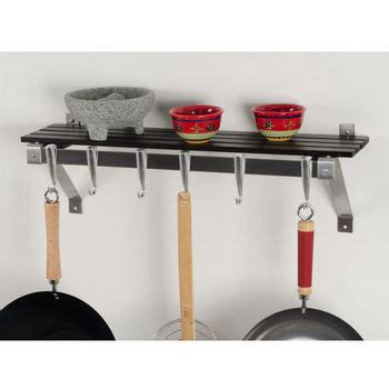 Wall Mounted Pot Racks in Rectangular, Half-Round & Bar Shapes | KitchenSource.com