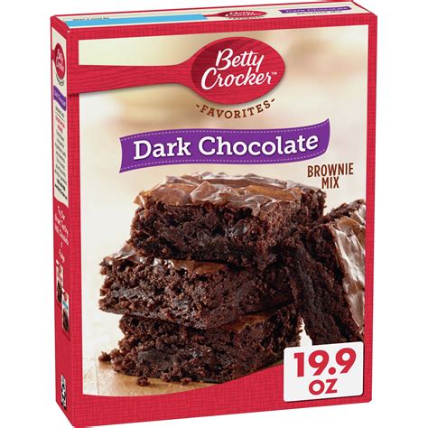 Betty Crocker Dark Chocolate Brownie Mix Family Size, 19.9 oz