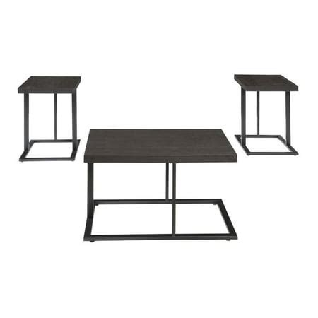 Ashley Furniture Airdon 3 Piece Coffee Table Set in Bronze | Walmart Canada