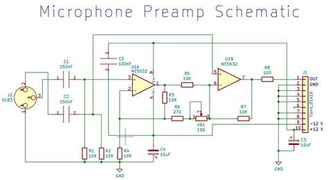 Microphone Preamplifier Circuit Diagram