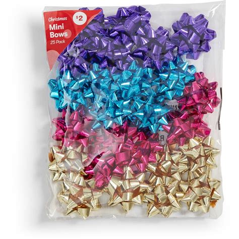 Christmas Mini Bows 25 Pack - Assorted* | BIG W