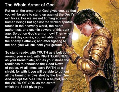 The Whole Armor of God - a poem by sidneyconrad23 - All Poetry