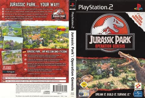 Jurassic Park - Operation Genesis PS2 cover