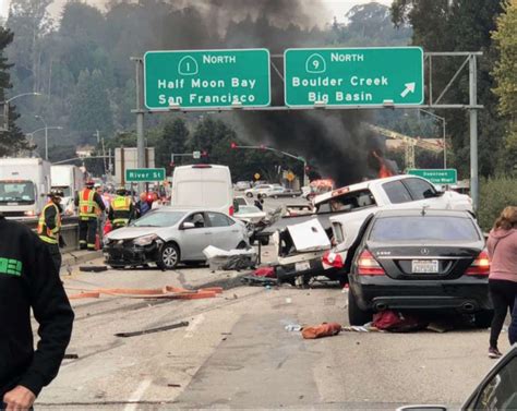 Big Rig Crash Injures a Dozen at Highway 1 and River St in Santa Cruz, Nov 13 - Santa Cruz ...