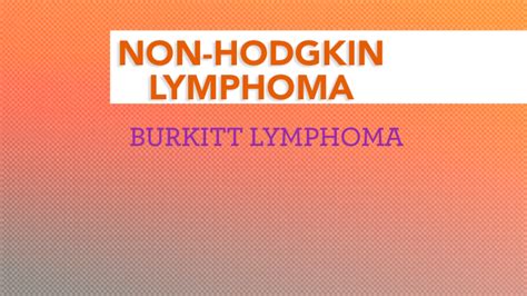 Treatment of Burkitt Lymphoma - CancerConnect