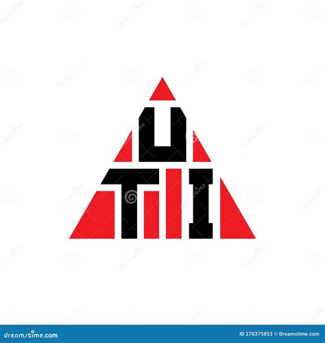 UTI Triangle Letter Logo Design with Triangle Shape. UTI Triangle Logo Design Monogram Stock ...