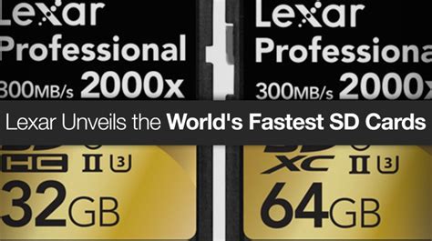 Lexar Unveils the World's Fastest SD Cards - The Beat: A Blog by PremiumBeat