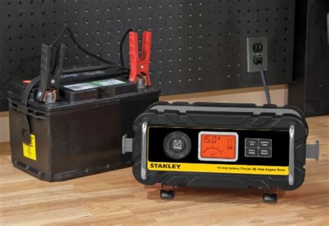 Stanley® 15-Amp Battery Charger with 40-Amp Engine Starter, 1 ct - QFC