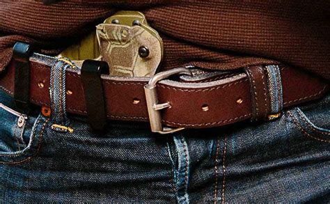 Amazon.com: Hanks Extreme - Leather Gun Belt For CCW - Concealed Carry ...