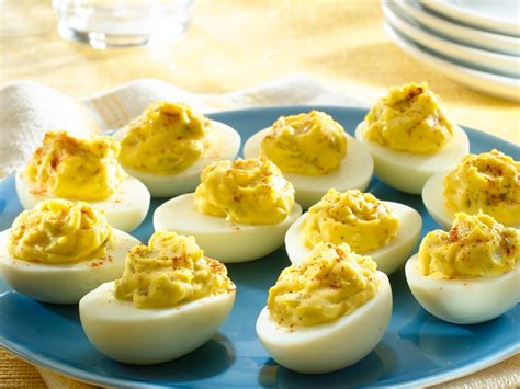 deviled eggs with vinegar and dry mustard