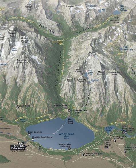 Grand Teton National Park Cascade Canyon map – Mary Donahue