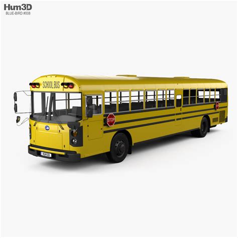 Blue Bird RE School Bus 2020 3D model - Vehicles on Hum3D