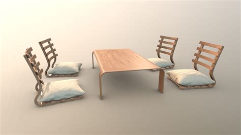 Japanese table set - Buy Royalty Free 3D model by ulenspy [9af604c ...