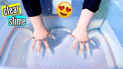 DIY Super Clear Slime! How to Make the Clearest Thick Slime Ever - YouTube