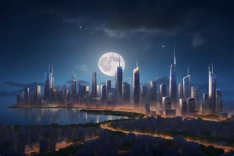 Cityscape Night Background Graphic by mimishop · Creative Fabrica