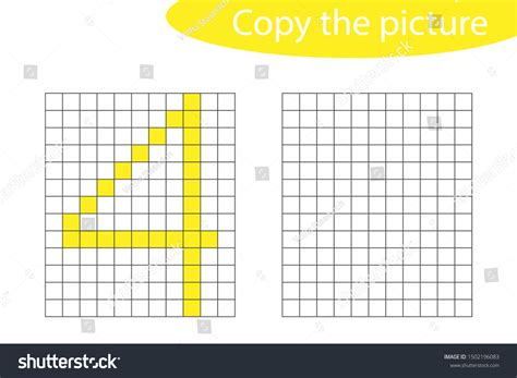 Copy Picture Pixel Art Number 4: vector de stock (libre de regalías) 1502196083 | Shutterstock