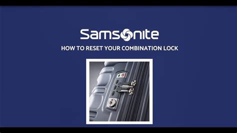Samsonite Lock Instructions - YouTube