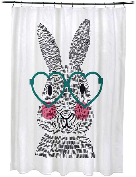 e by design What's up Bunny? Holiday Shower Curtain | Printed ...