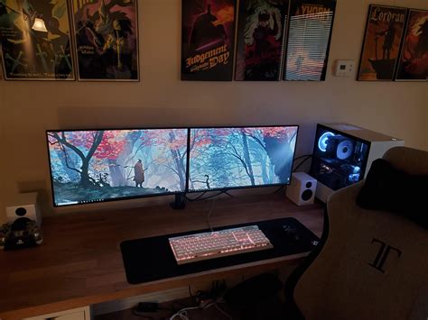 Finally got a dual monitor setup. : r/battlestations