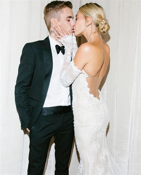 Flipboard: Hailey Bieber unveils her ‘dream’ wedding dress designed by ...