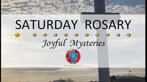 Saturday Rosary • Joyful Mysteries of the Rosary 💙 View of the Cross at Dawn - YouTube