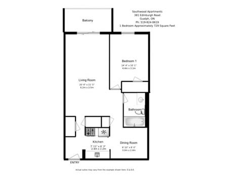 Floor Plans of Southwood Apartments in Guelph, ON